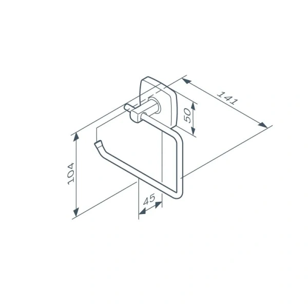 Держатель для туалетной бумаги AM.PM Gem черный матовый A9034122 (детальная фотография), современные, hi-tech