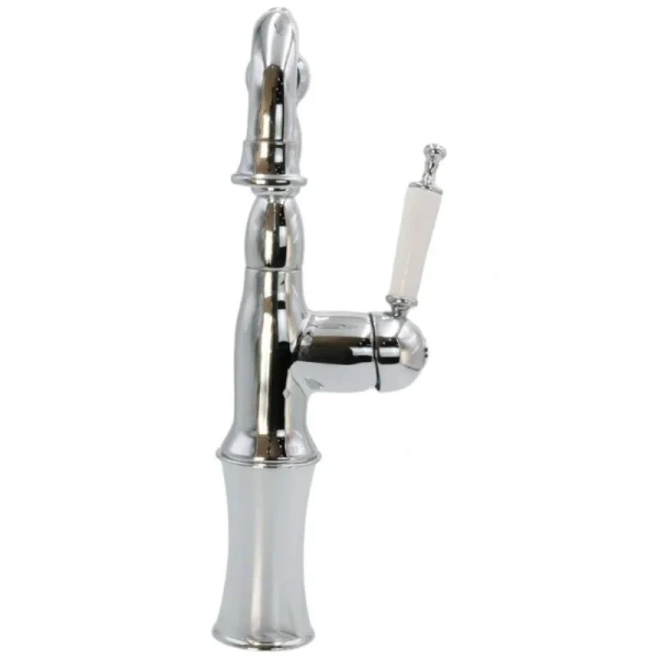 Смеситель для раковины Migliore Oxford хром 19133 (детальная фотография), высокие, из латуни, округлая форма