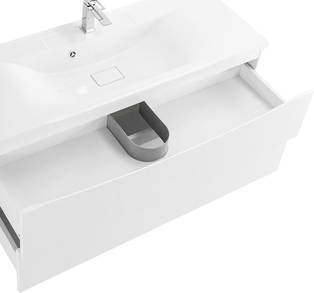 Тумба под раковину подвесная BelBagno Marino 120 см bianco opaco MARINO-1200-2C-SO-BO-P (детальная фотография), белая