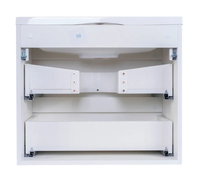 Тумба с раковиной подвесная Style Line Бергамо СС-0000231 60 см с ящиками (детальная фотография), комплект (набор)