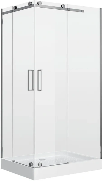 Душевой уголок Grossman Cosmo 110x110 см без поддона GR-1110R (детальная фотография), хром