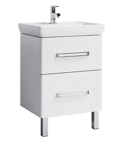 Тумба под раковину напольная Aqwella Нео 60 см белая - фото 1