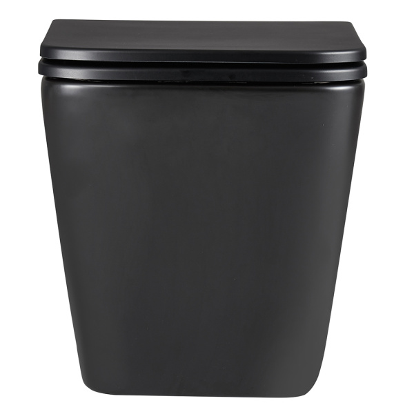 Унитаз подвесной Lemark Florex черный матовый 9612002 (детальная фотография), без бачка, со скрытым бачком