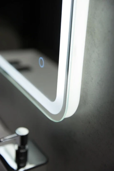 Зеркало с подсветкой BelBagno Spc 50 см с сенсорным выключателем SPC-MAR-500-600-LED-TCH (детальная фотография), с подсветкой