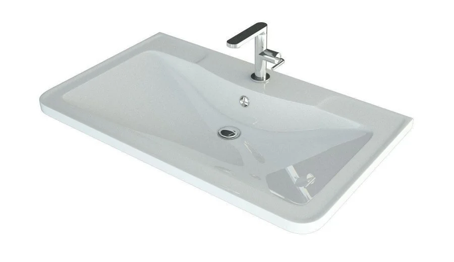 Тумба под раковину напольная Style Line Атлантика 80 см ясень перламутр ЛС-00000688 (детальная фотография), напольная, пристенная