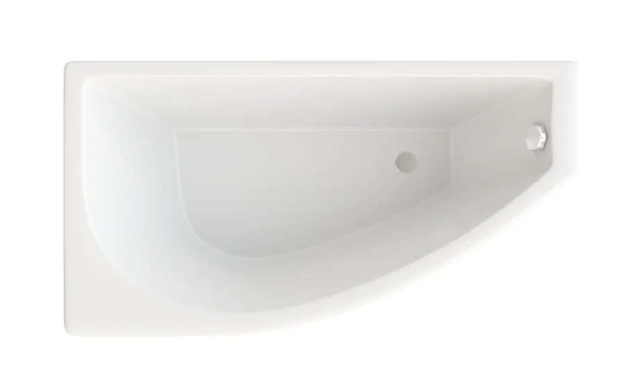 Ванна акриловая Triton OMP Бэлла-левая/правая Экстра Н0000020161/Н0000020162, 140 x 77 см, белая (детальная фотография), асимметричные