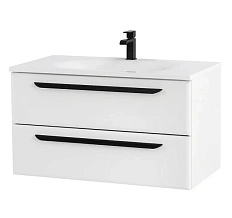 Тумба под раковину подвесная Cezares Eco 75 см bianco opaco