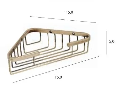 Решётка для ванной Tiffany World Harmony TWHO534 (детальная фотография), хром, бронза, золото