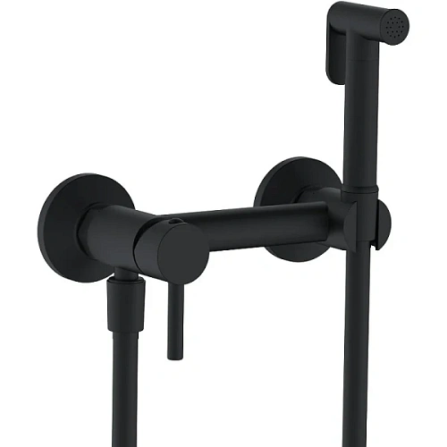 Гигиенический душ со смесителем RGW Shower Panels SP-215B черный - фото 2