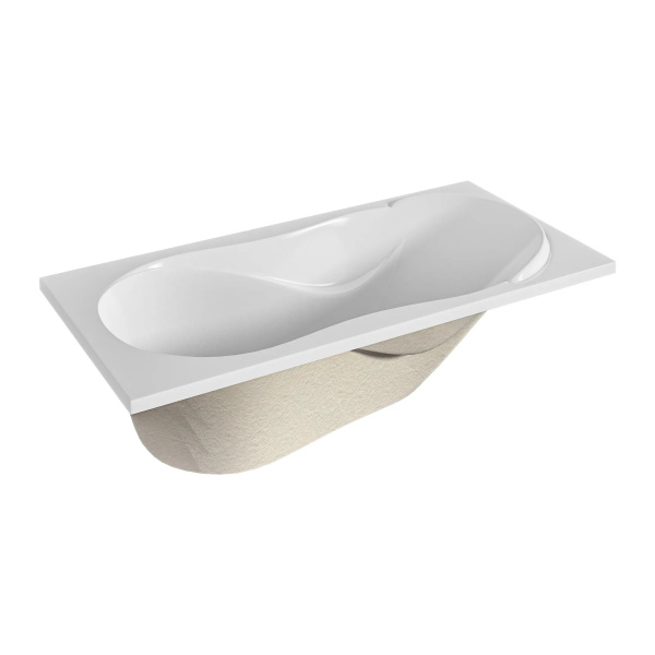 Ванна акриловая 1Marka Enna 170х75 см прямоугольная 01эн1775 (детальная фотография), современныe, hi-tech