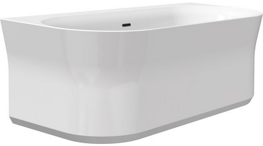 Ванна акриловая Ravak Ypsilon 180x90 см перелив черный XC00100035 (детальная фотография), акриловые