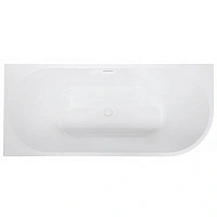 Акриловая ванна Abber 170х75 см левосторонняя