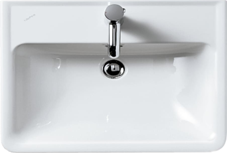 Раковина Laufen Pro 60 см с 1 отверстием для смесителя 8.1895.2.000.104.1 (детальная фотография), современные, hi-tech