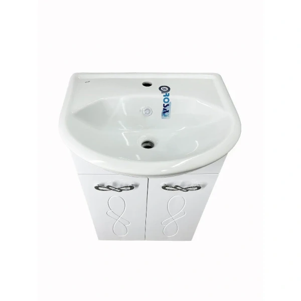 Тумба под раковину напольная Style Line Венеция 55 см белая ЛС-00002336 (детальная фотография), современная, hi-tech