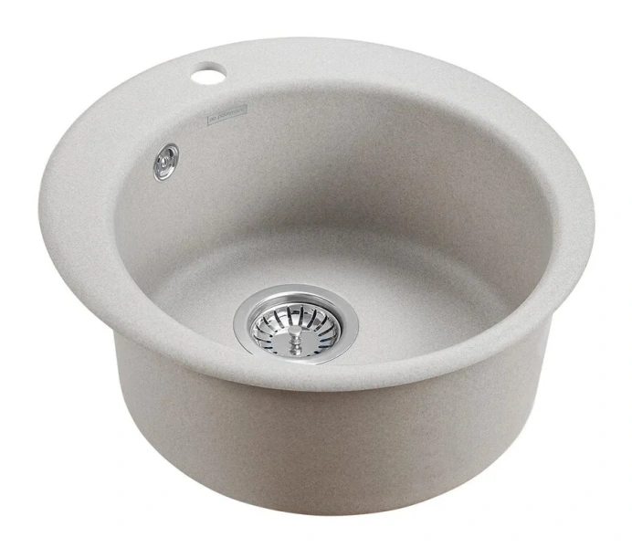 Мойка для кухни Paulmark Gelegen 48 см серая PM404800-GR (детальная фотография), кварц