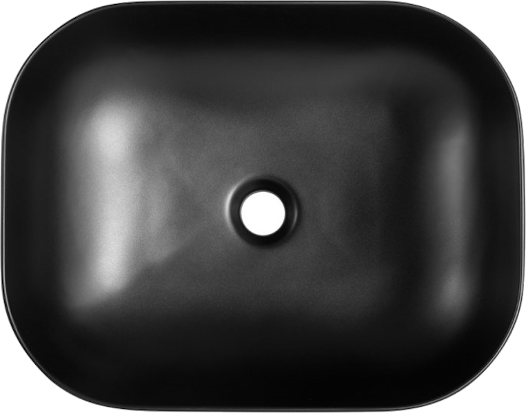 Раковина BelBagno 50 см накладная черная матовая BB1302-H301 (детальная фотография), современные, hi-tech