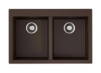 Мойка для кухни Omoikiri Bosen 80-2-DC 80 см темный шоколад
