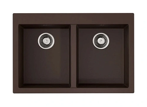 Мойка для кухни Omoikiri Bosen 80-2-DC 80 см темный шоколад - фото 5