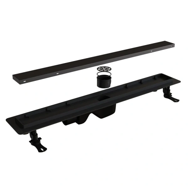 Душевой лоток RGW Drain Leo 60 см черный 60213160-04 (детальная фотография), душевой лоток index_1