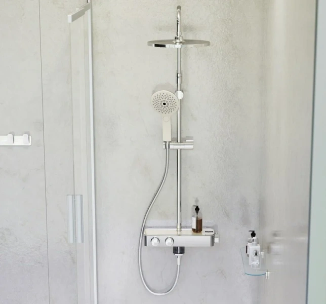 Ванна акриловая Am.Pm Inspire 2.0 180х80 см со шторкой WK52EB (детальная фотография), современныe, hi-tech