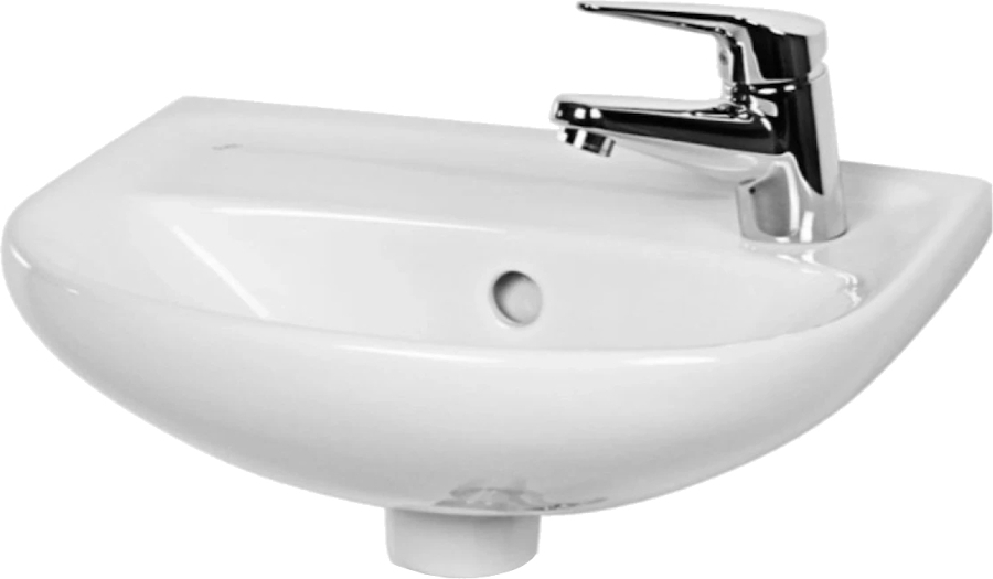 Раковина Jika Lyra 40 см отверстие под смеситель справа 8.1527.1.000.106.9 (детальная фотография)