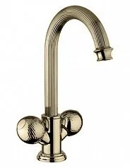 Смеситель для раковины Cezares Olimp бронза, ручки круглые OLIMP-LS2-02-M (детальная фотография)