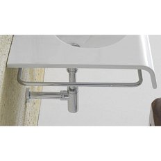 Полотенцедержатель для раковины боковой, цвет хром, Globo Bowl+