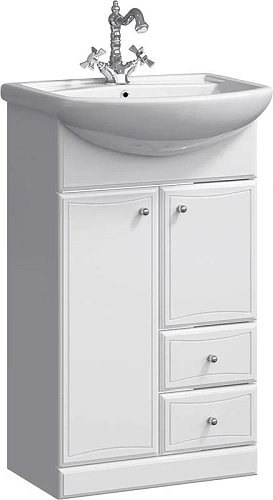 Тумба под раковину напольная Aqwella Барселона 55 см белая - фото 1