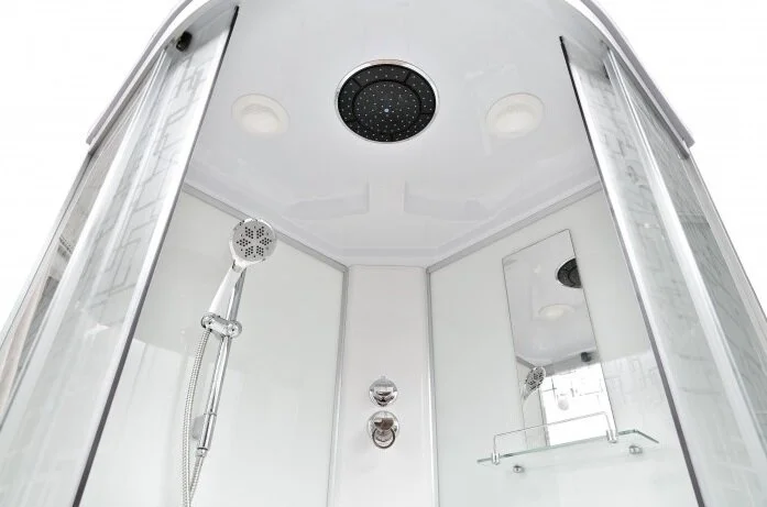 Душевая кабина Deto EM 100x100 см с сиденьем EM4510 (детальная фотография), 100х100