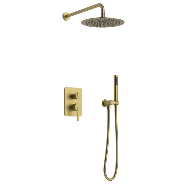 Душевой комплект ALTROBAGNO Unione 040111 золото матовое ALTROBAGNOUnione040111BG (детальная фотография)