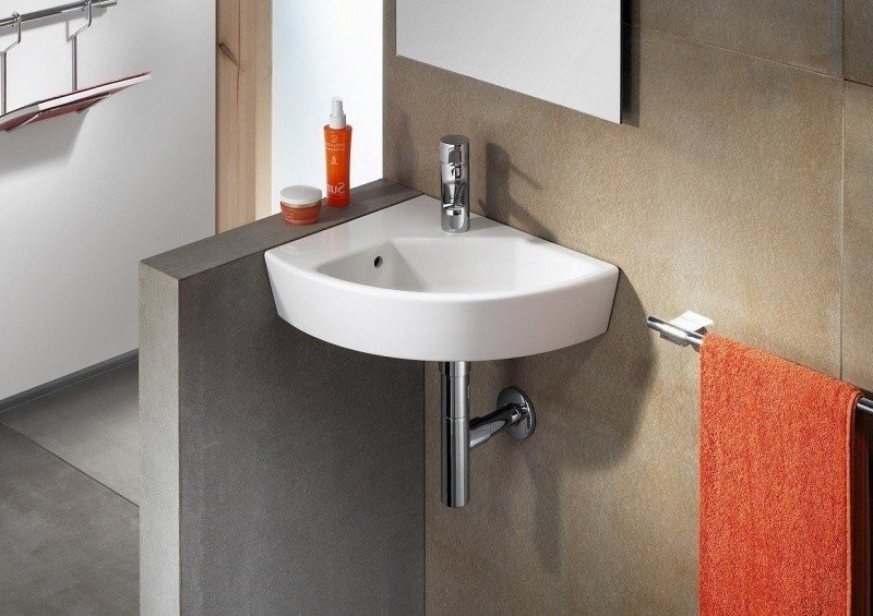 Раковина угловая левая Roca Hall 327623000 (детальная фотография), современные, hi-tech