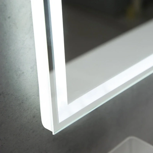 Зеркало с подсветкой BelBagno Spc 90 см с подогревом SPC-GRT-900-800-LED-TCH-WARM (детальная фотография), с подсветкой