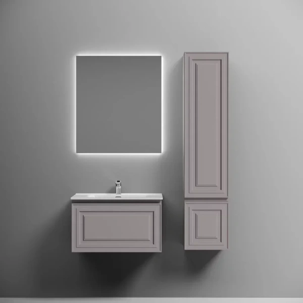 Тумба под раковину подвесная Sancos Very 70 см Doha Soft VR70SM (детальная фотография), современная, hi-tech