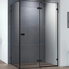 Душевой уголок Cezares Bellagio 120x90 см профиль черный