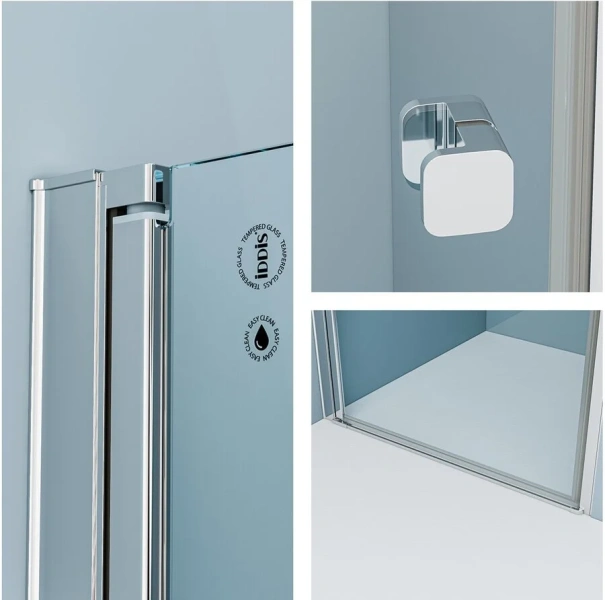 Душевая дверь в нишу IDDIS Ray 90 см стекло прозрачное RAY6CP9i69 (детальная фотография), 90 см