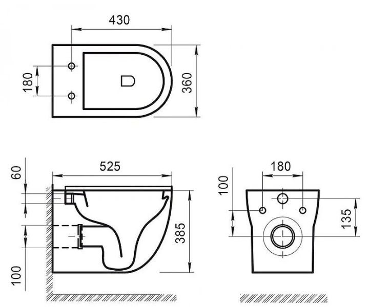 Унитаз с инсталляцией Belbagno Onda кнопка белая BB066CHR/BB870SC/BB002-80/BB014-SR-BIANCO (детальная фотография), в наличии