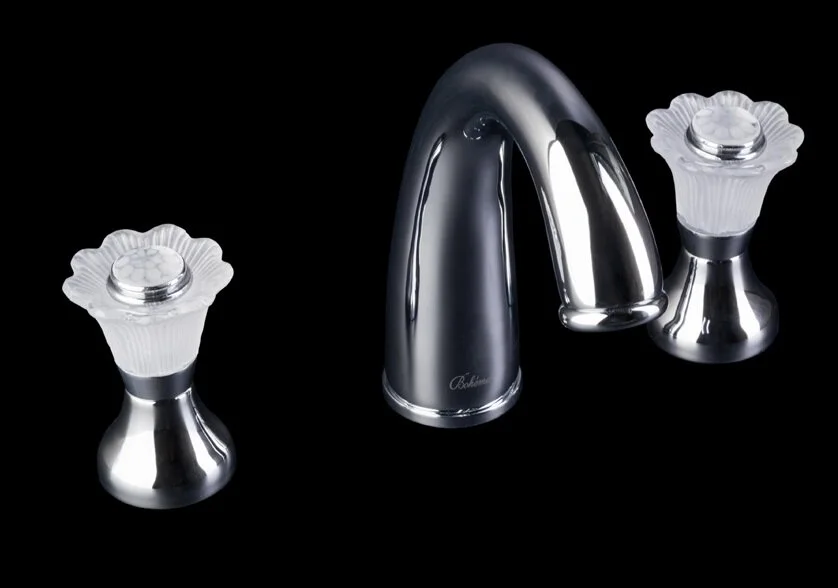 Смеситель для раковины Boheme Camelia на 3 отверстия (детальная фотография)