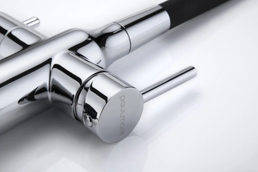 Смеситель для кухни Paulmark Salix Sa213419 с гибким изливом (детальная фотография), на мойку, на столешницу