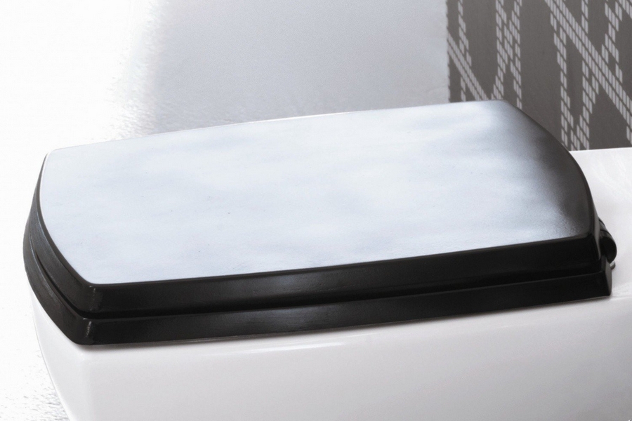 Крышка-сидение с микролифтом Artceram Jazz черная, петли хром JZA006 03 71 (детальная фотография), по запросу