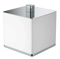 Стакан для ванной Boheme белый/хром