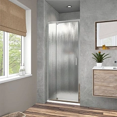 Душевая дверь в нишу Vincea Intra 100 см стекло шиншилла