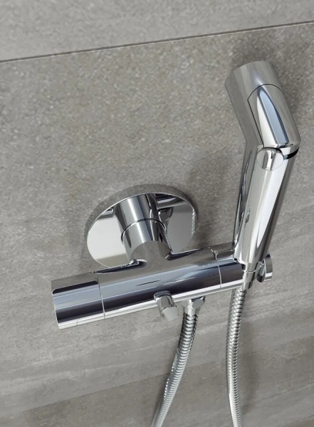 Гигиенический душ со смесителем IDDIS Axes хром AXESBR0i08 (детальная фотография), полный комплект со смесителем