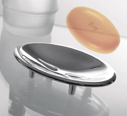 Мыльница Colombo Khala настольная B1840 (детальная фотография), хром