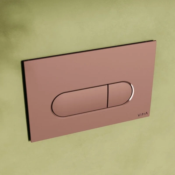 Клавиша смыва VitrA Root Round медь 740-2240 (детальная фотография), бронзовые, медные