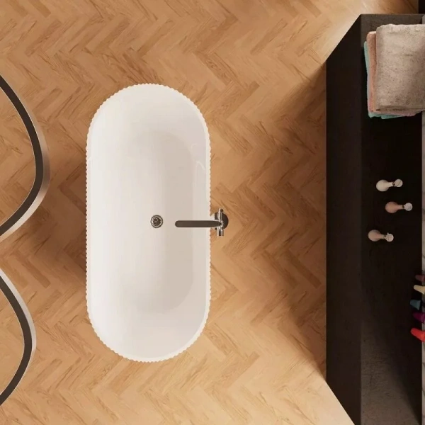 Ванна акриловая Frank F6103, 12513, 170 х 75 см, цвет белый (детальная фотография), 170х75