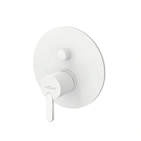 Смеситель для душа Cezares Leaf белый матовый