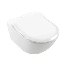 Унитаз подвесной Villeroy & Boch Subway 2.0 альпийский белый с покрытием CeramicPlus