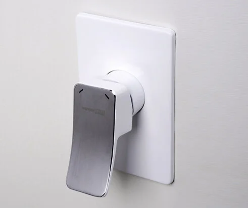 Смеситель для душа WasserKRAFT Aller хром/белый 10651W (детальная фотография), современные, hi-tech