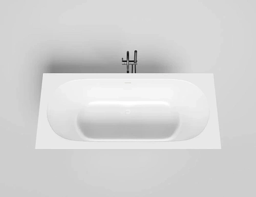 Ванна из искусственного камня Salini Ornella Axis Kit 180x80 см S-Sense (Sapirit) матовый - фото 2