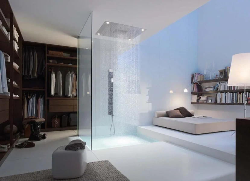 Душевая лейка с держателем Axor Shower Collection 10651000 (детальная фотография), современные, hi-tech index_1